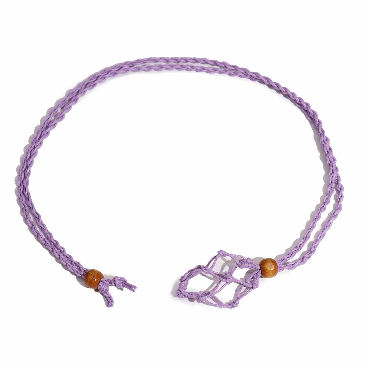 Crystal Gemstone Necklace Cord 45cm/18inch - Purple