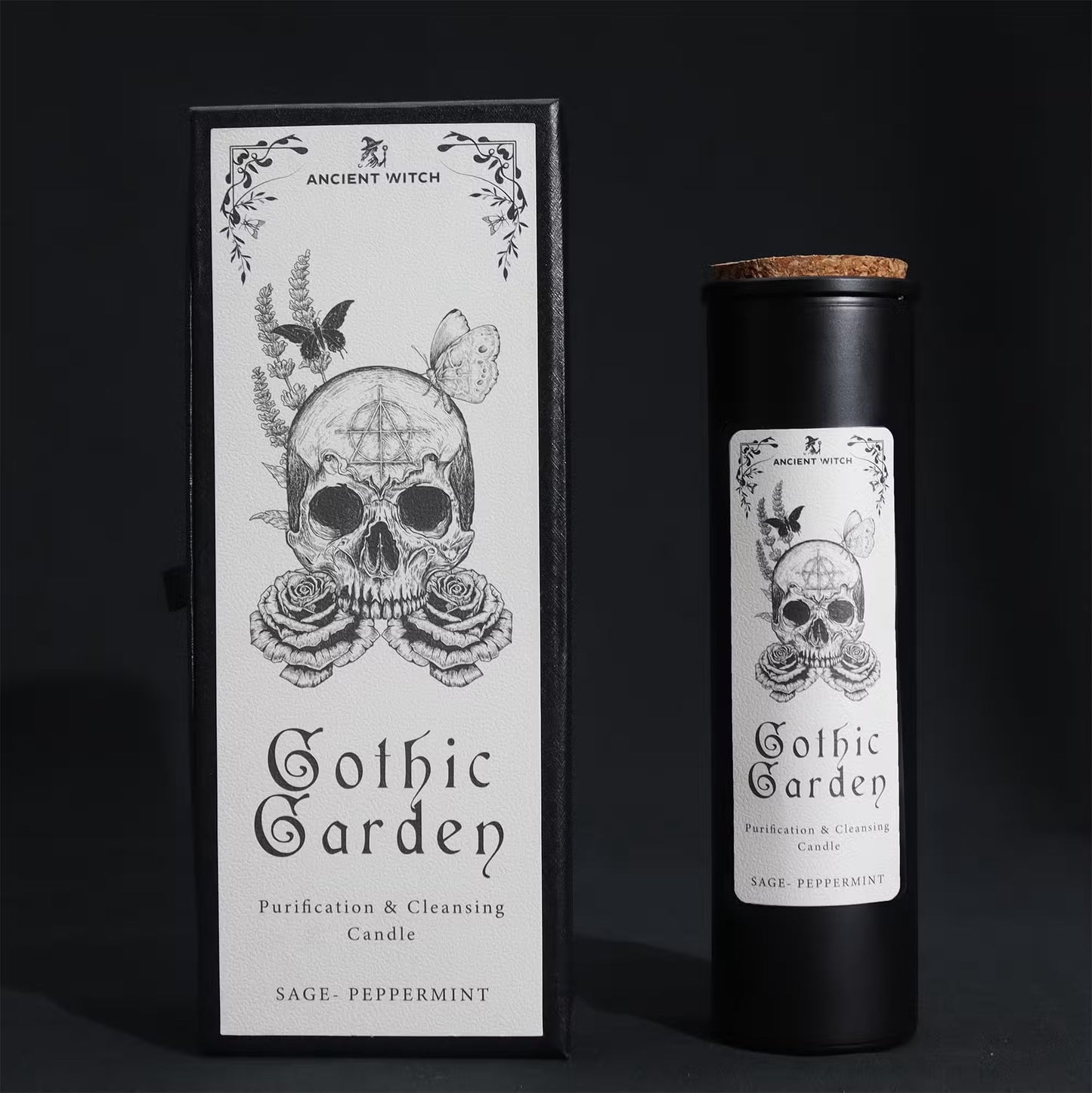 Bougie de purification de sorcières anciennes – Jardin gothique – Purification et Nettoyage