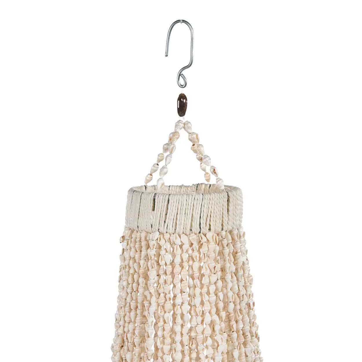Grand Lustre en Coquillages Ocean Tower - Suspension Artisanale Naturelle - Taille L