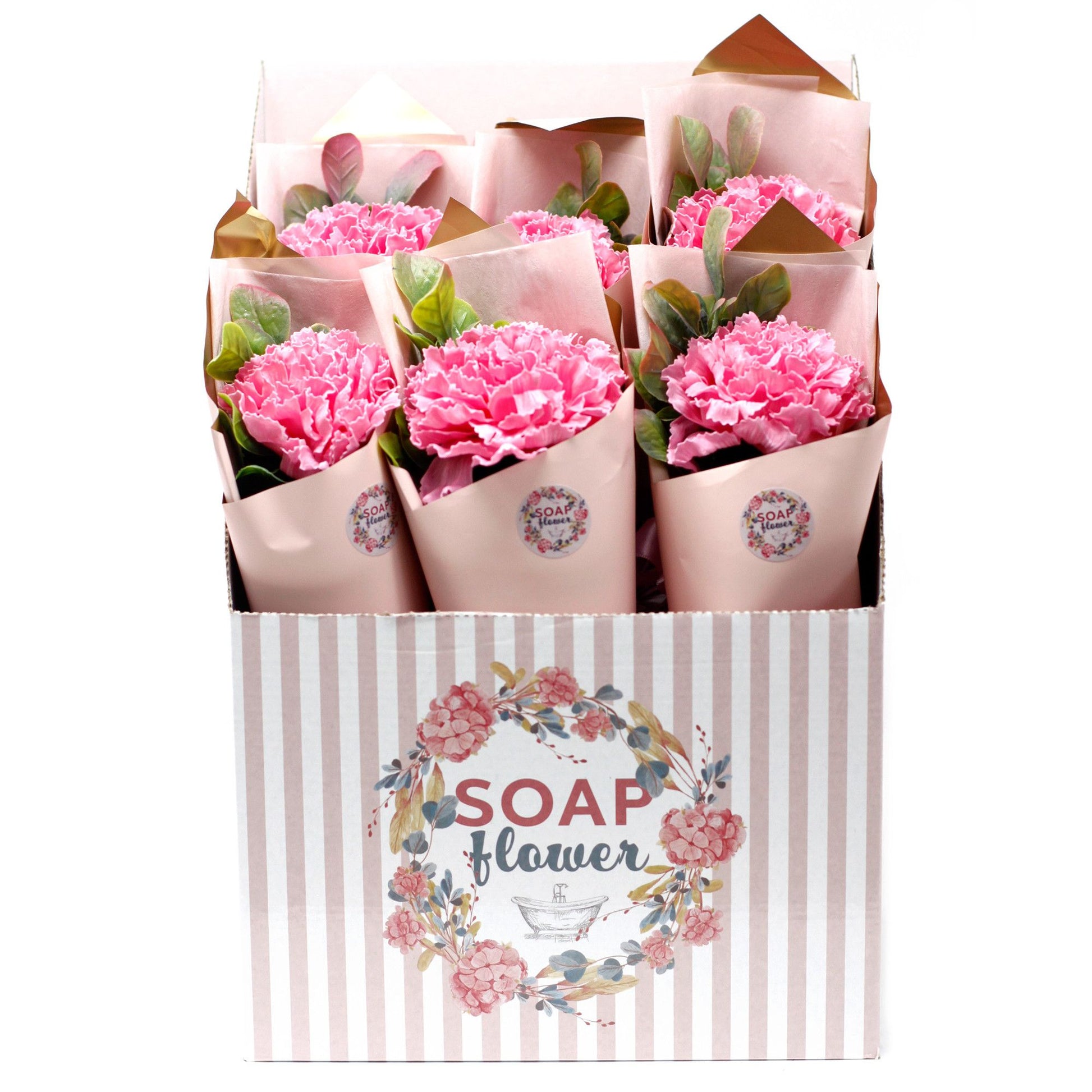 Ready to Retail Soap Flower - Large Carnation Bouquet