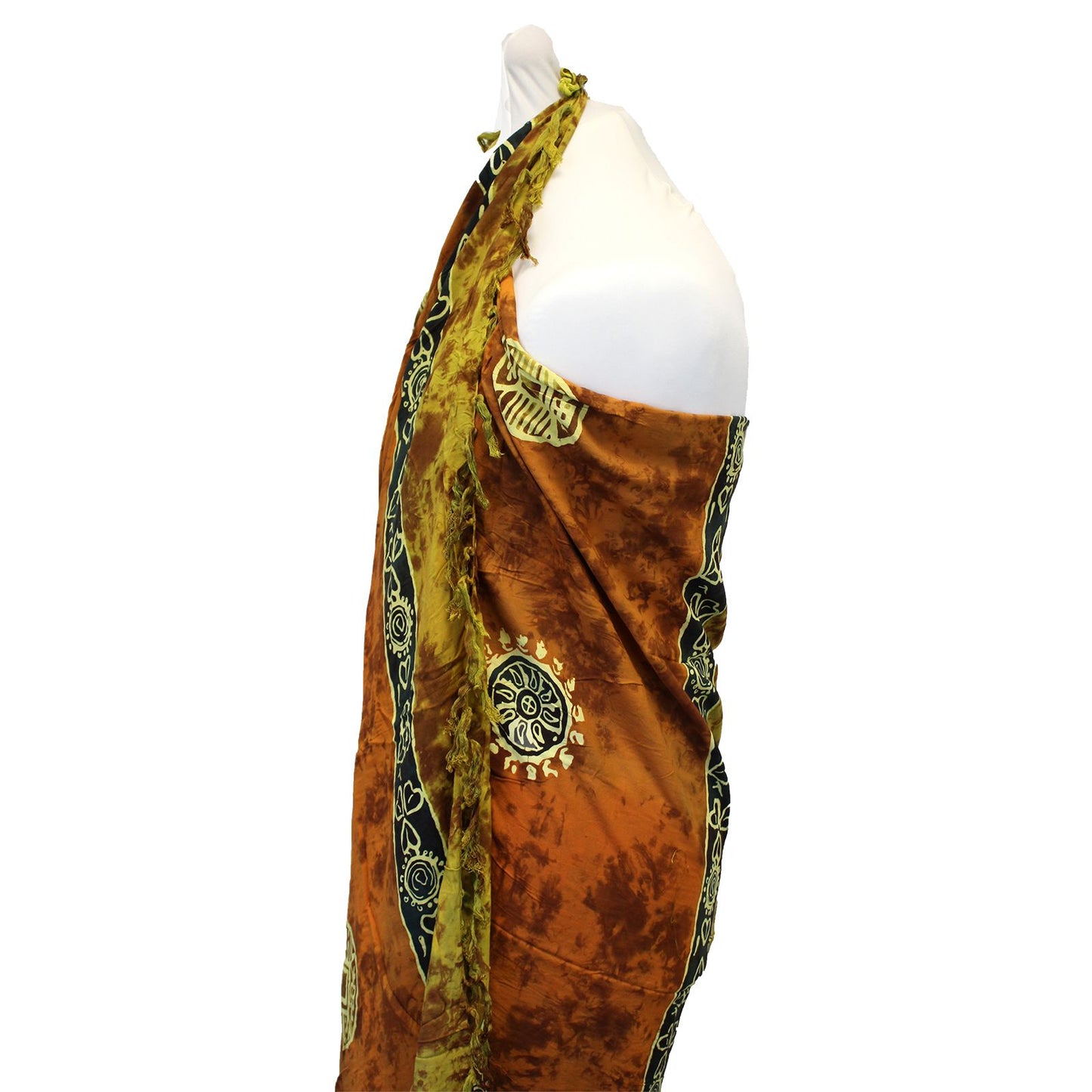 1x Bali Celtic Sarongs - Lucky Coins (4 Assorted Colours)