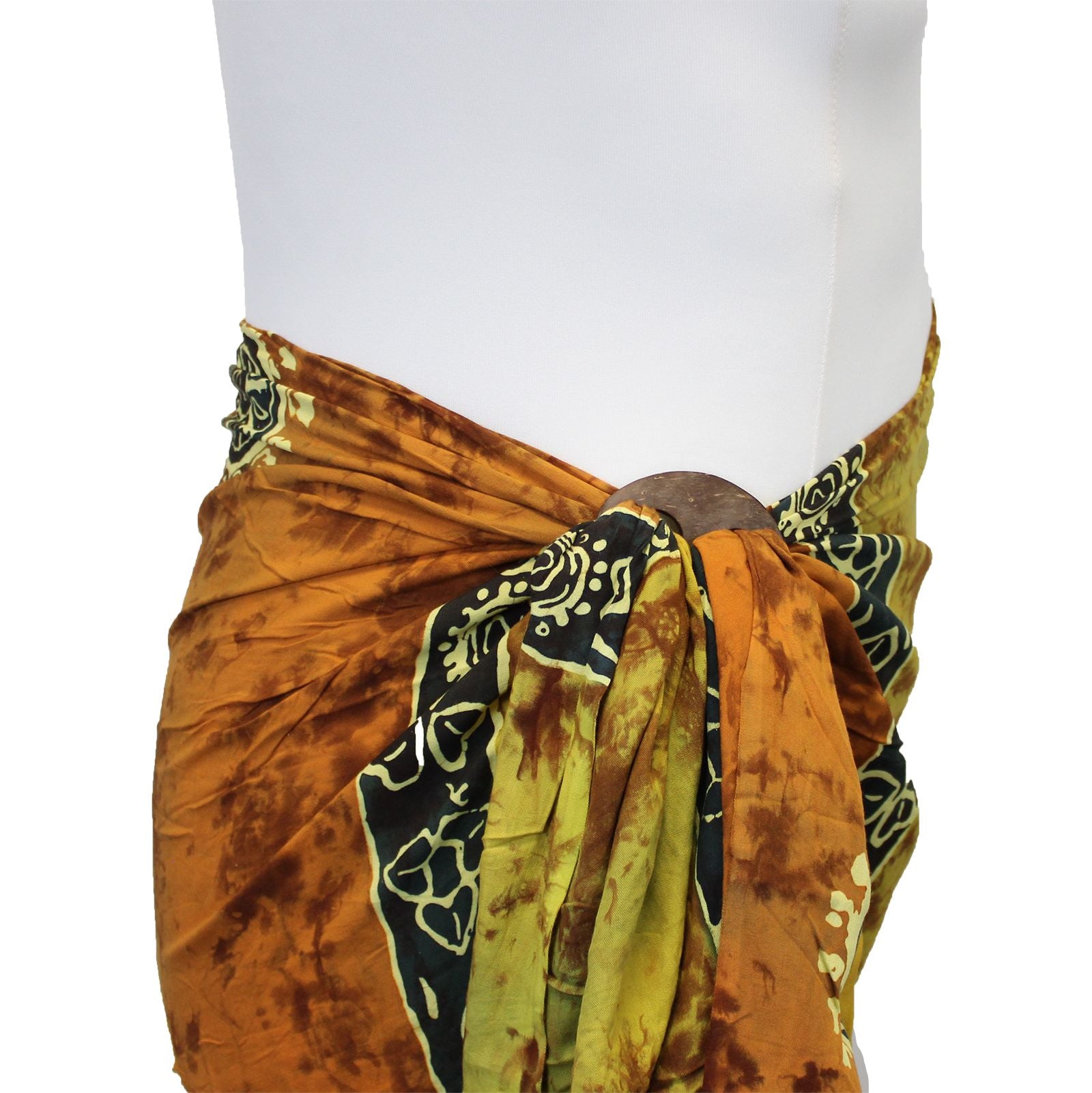 1x Bali Celtic Sarongs - Lucky Coins (4 Assorted Colours)