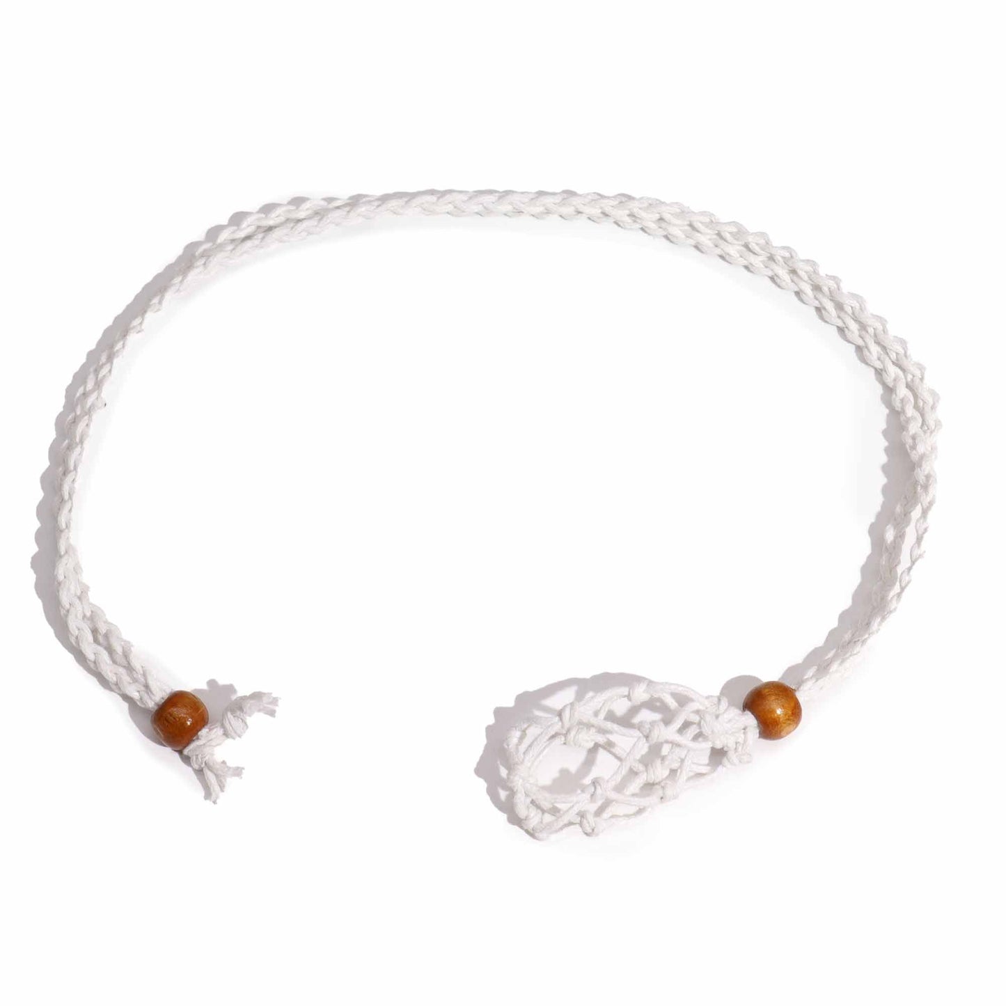 Crystal Gemstone Necklace Cord 45cm/18inch - White