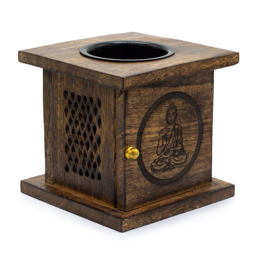 Large Mango Box Burner - Buddha