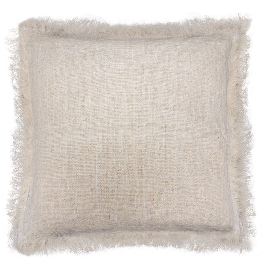 1x Linen Cushion 45x45cm with fringe