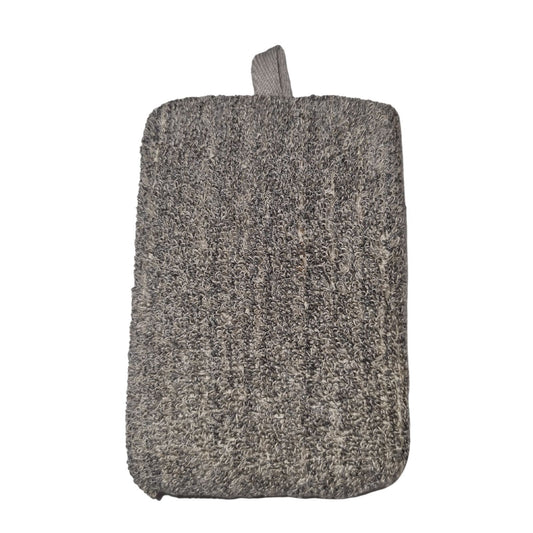Bamboo & Linen Bath Sponge  - Charcoal