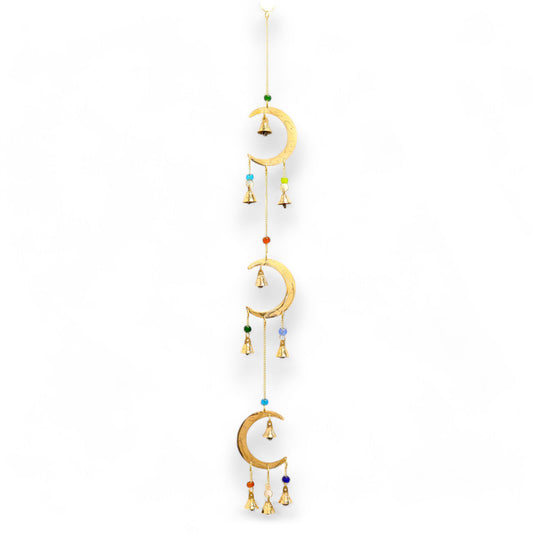 Indian Chimes - Moon Drop - 10  Bells - 6.5x63cm