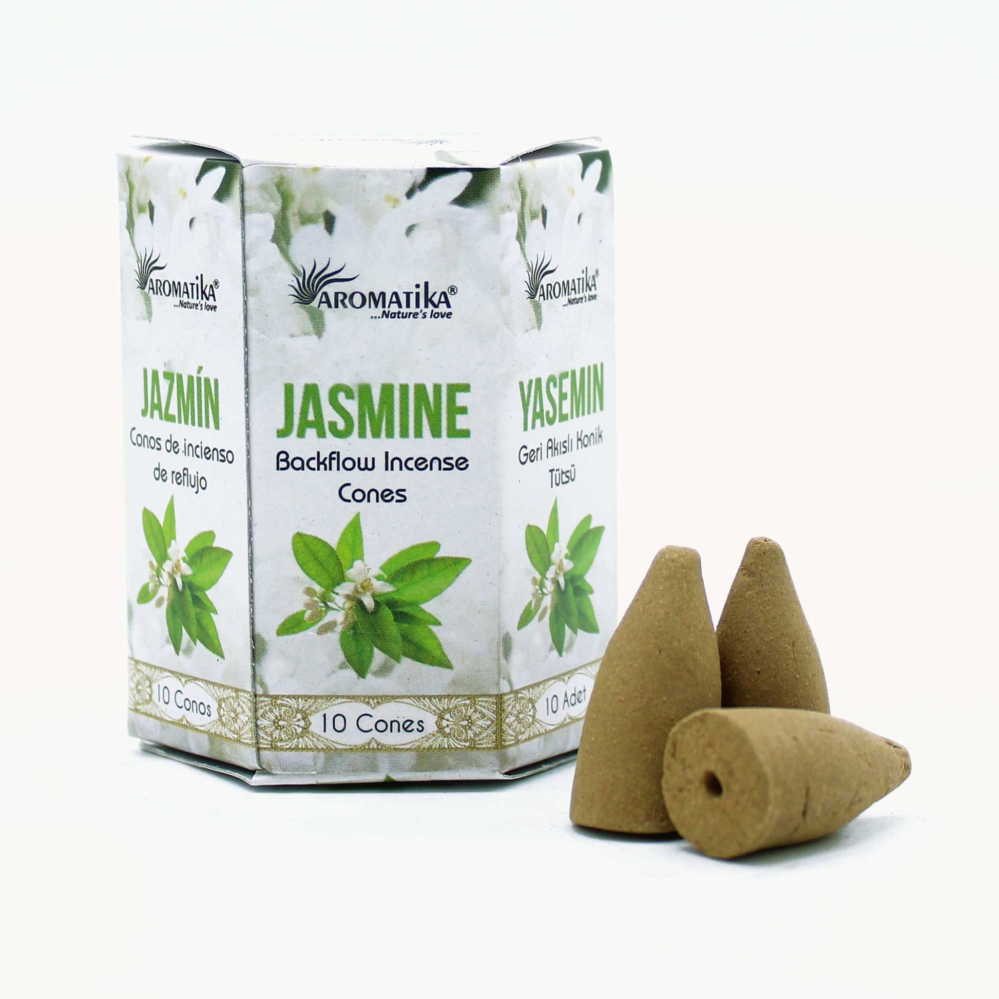 Masala Backflow Incense pack of 10 - Jasmine