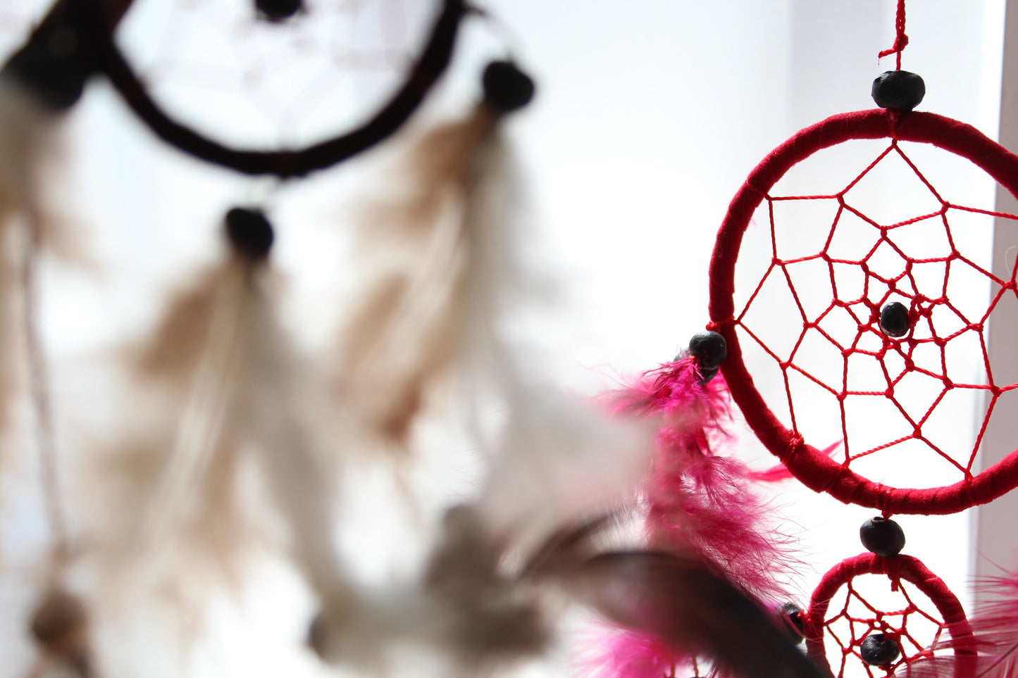 Bali Dreamcatcher - Large Round - Turq/Pink/Purp