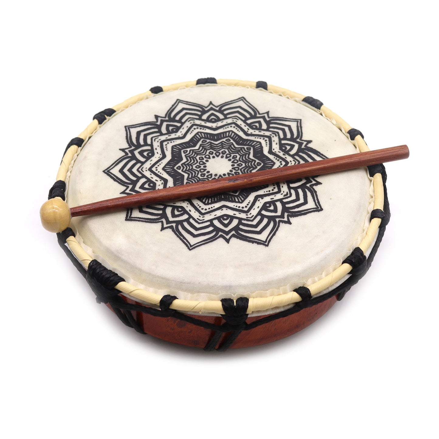 Mandala Shamanic Drum with Sticks - 20cm