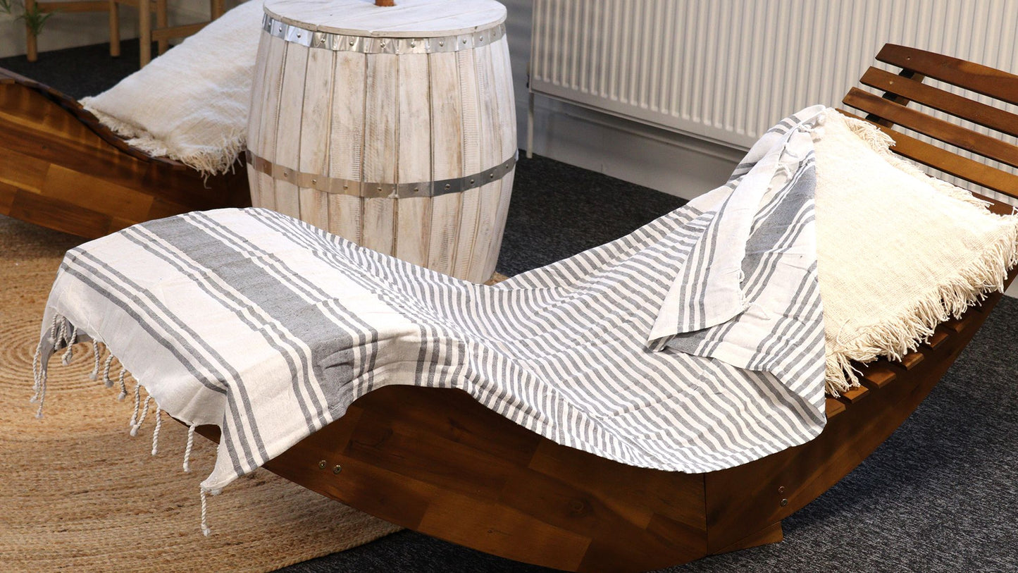 Hamman Spa Towel - Charcoal - 90x170cm