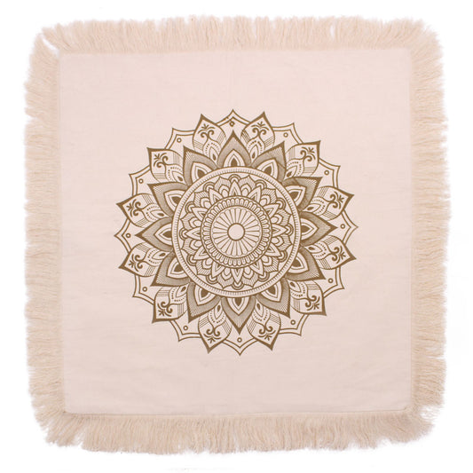 Lotus Mandala  Cushion - 60x60cm - bronze