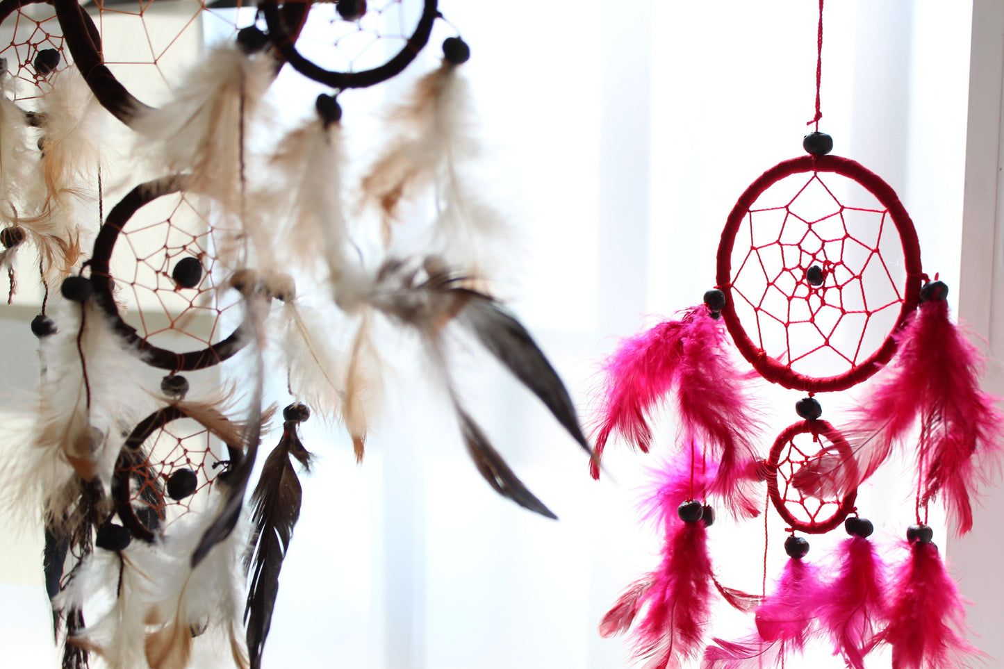 Bali Dreamcatcher - Small Round - Turq/Pink/Purp
